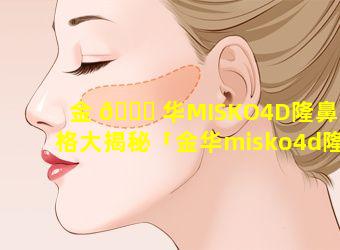 金 🐝 华MISKO4D隆鼻价格大揭秘「金华misko4d隆鼻价 🌷 格大揭秘」